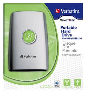 Picture of  HDD Verbatim 2.5 Portable Hard Drive FireWire/USB 2.0 120 GB