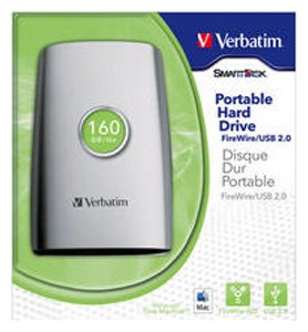 Picture of  HDD Verbatim 2.5 Portable Hard Drive FireWire/USB 2.0 160 GB