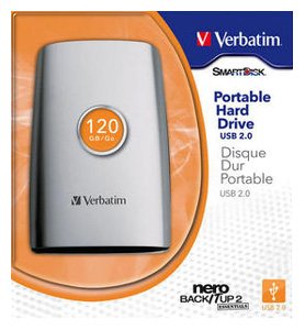 Picture of  HDD Verbatim 2.5 Portable Hard Drive USB 2.0 120 GB